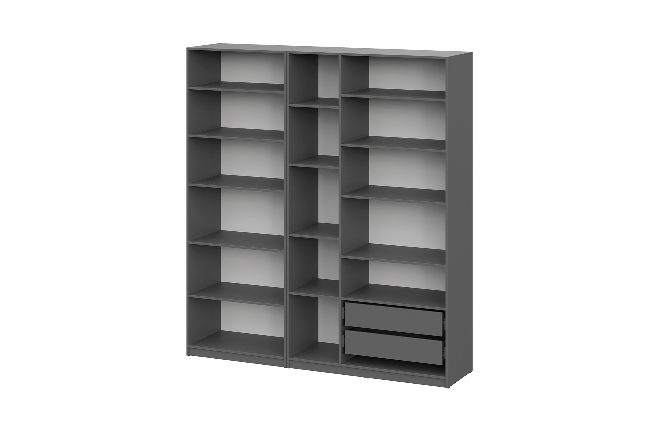 Комплект шкафов Тивина 2 м графит серый