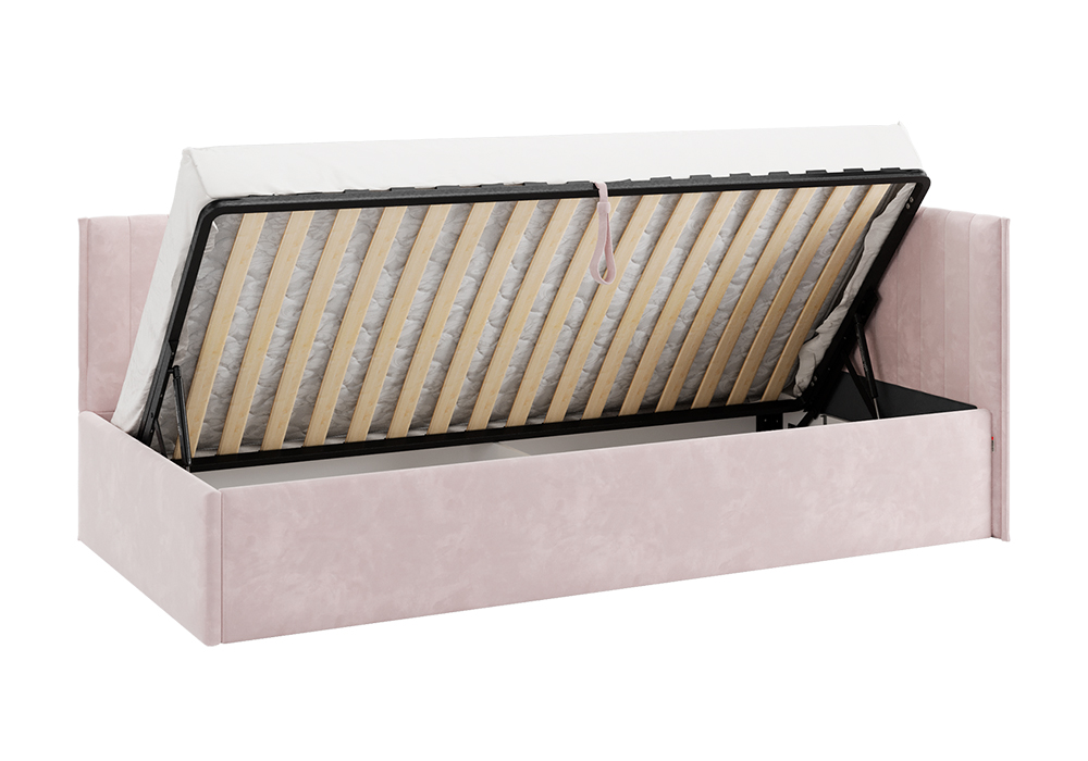 Тахта Твикс велюр нежно-розовый