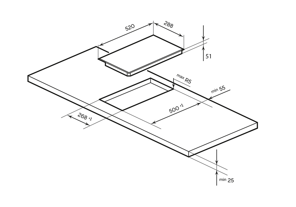 Электрическая варочная поверхность EVH 320B BL