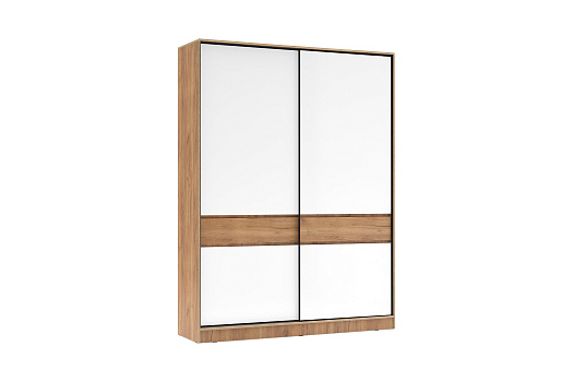 Шкаф-купе Теллин дуб крафт / белый глянец