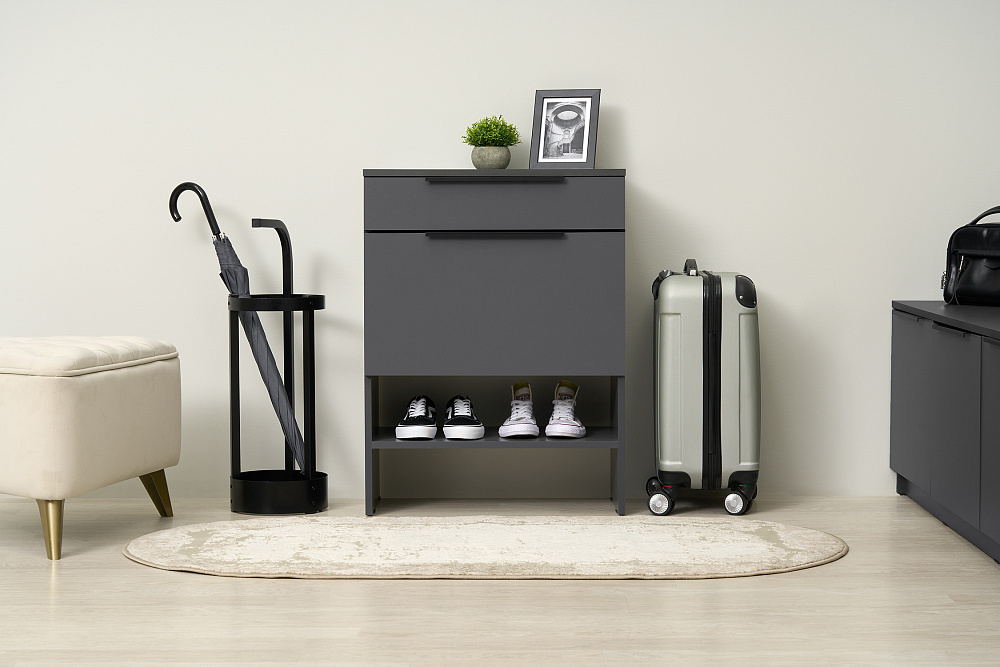 Тумба Тивина графит серый