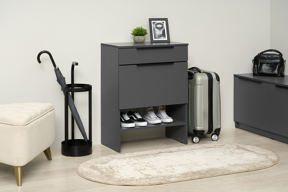 Тумба Тивина графит серый