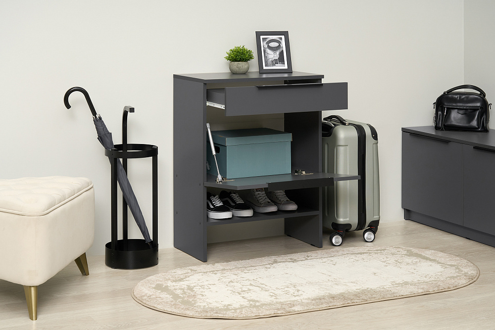 Тумба Тивина графит серый