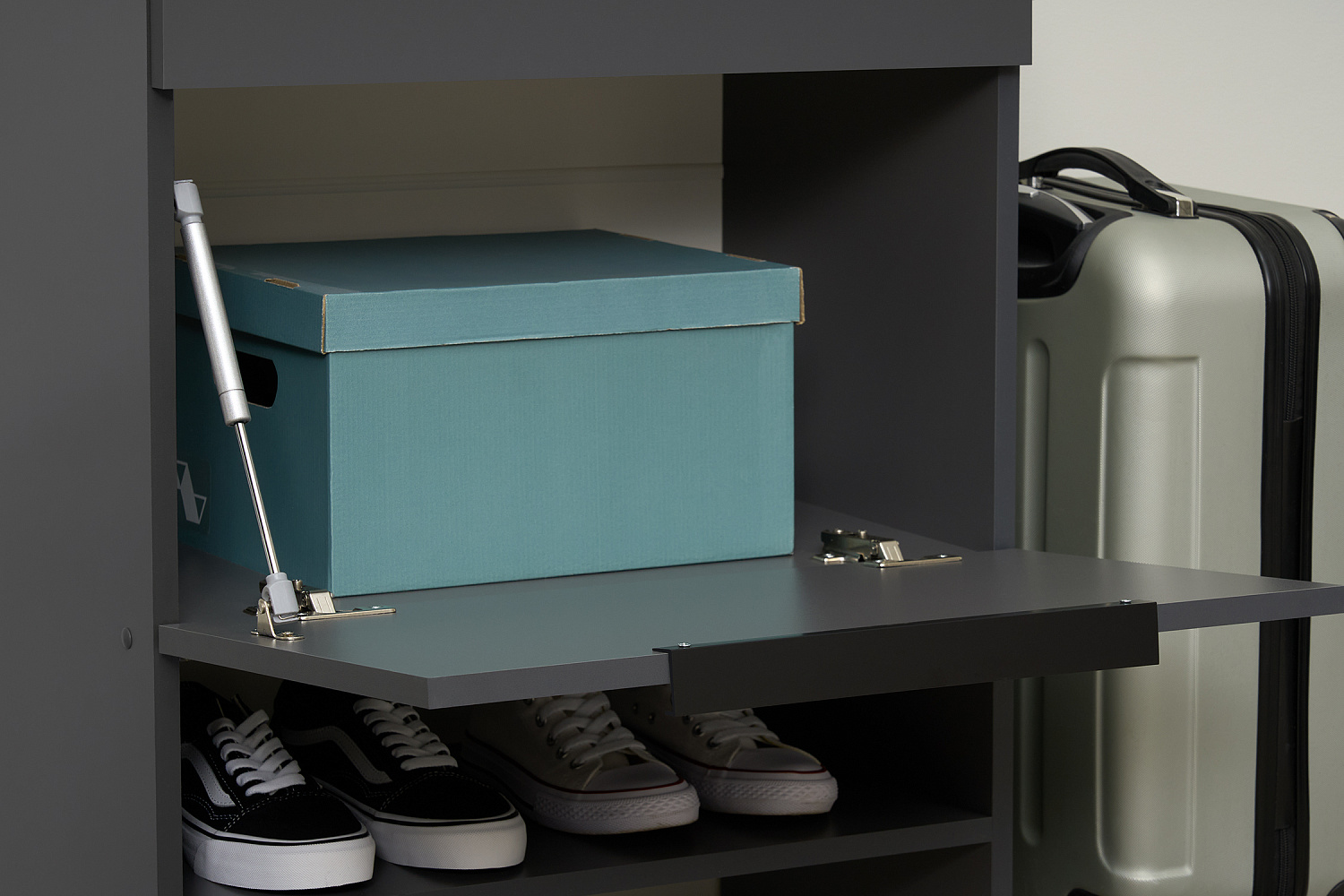 Тумба Тивина графит серый