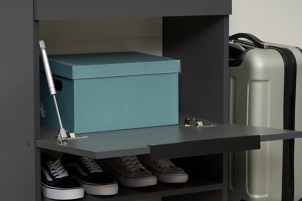 Тумба Тивина графит серый