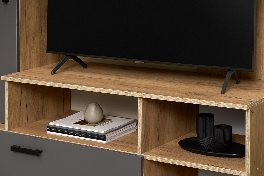 Гостиная Мини дуб крафт / графит