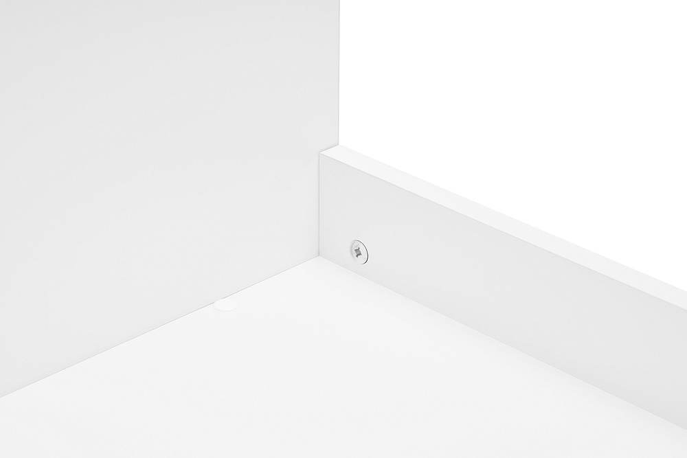 Кровать Челси 0.8 м белый / белый глянец