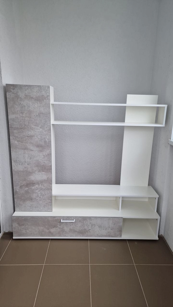 Гостиная Коста белый / цемент светлый