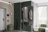 Прихожая Норд №2 графит / изумрудный