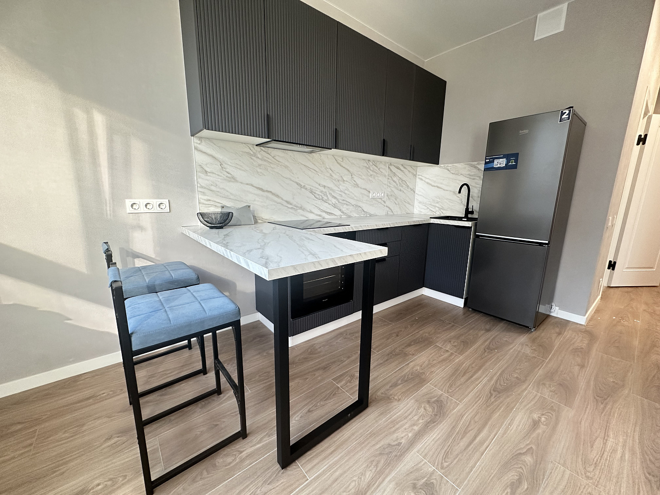 Модульная кухня Норд Line софт пихтовый зеленый