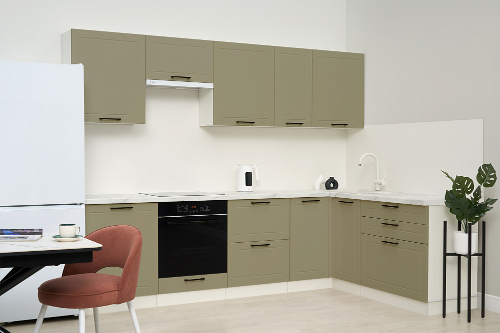 Модульная кухня Кельн софт хаки
