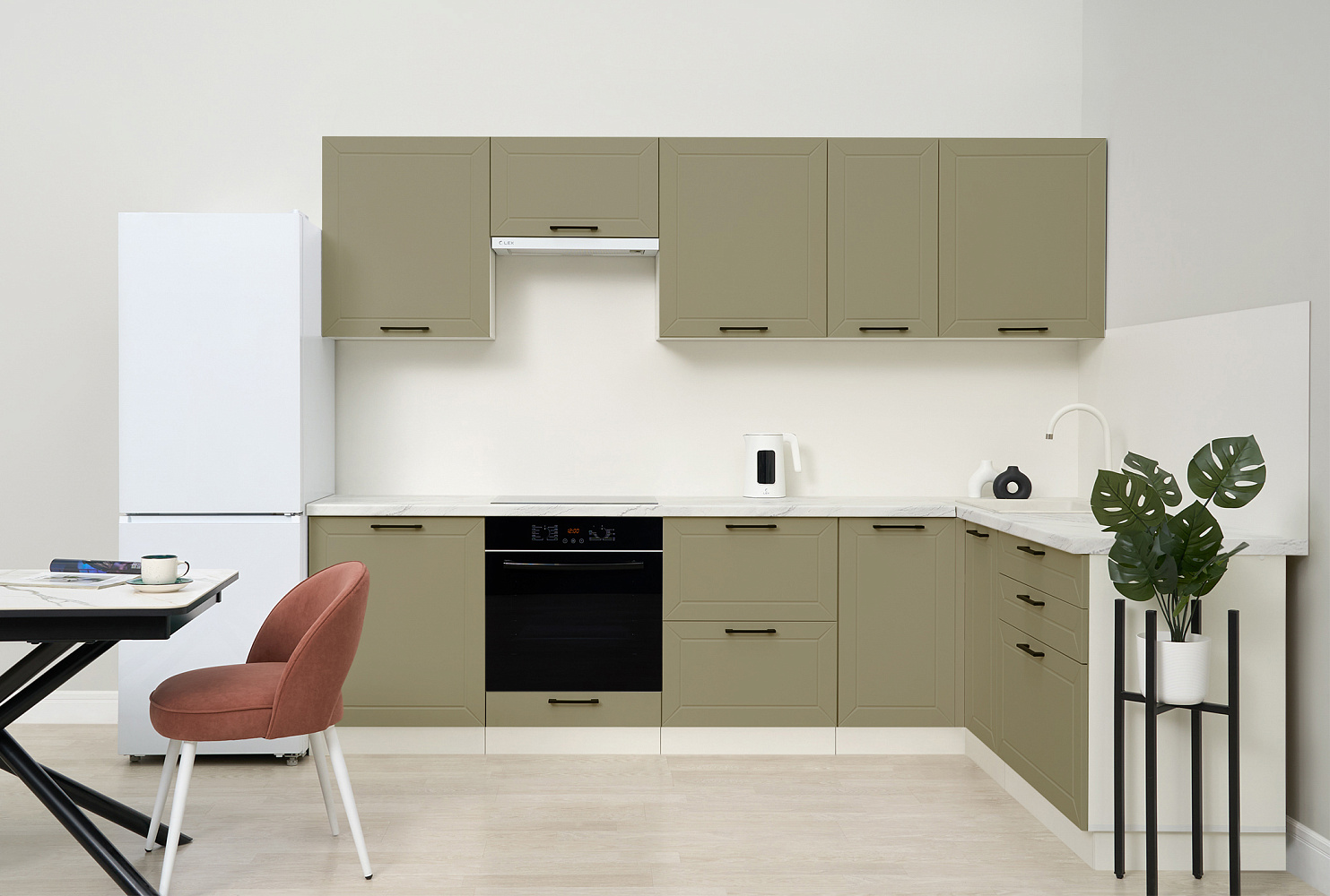 Модульная кухня Кельн софт хаки