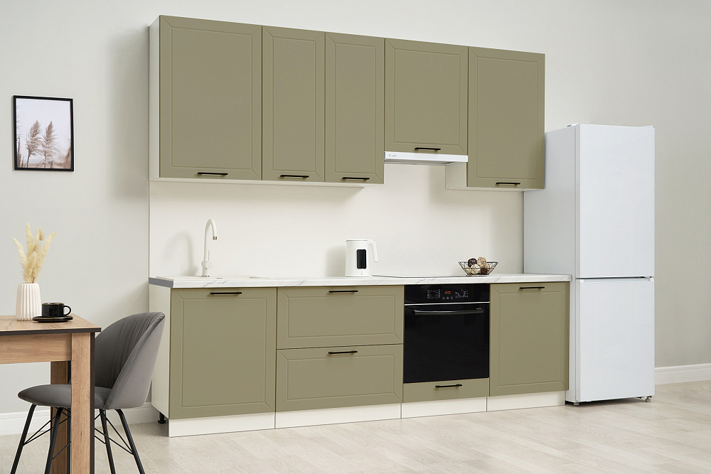 Модульная кухня Кельн софт хаки