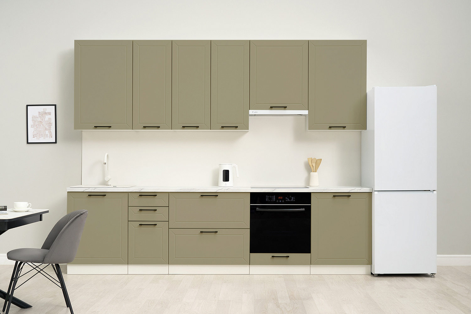 Модульная кухня Кельн софт хаки