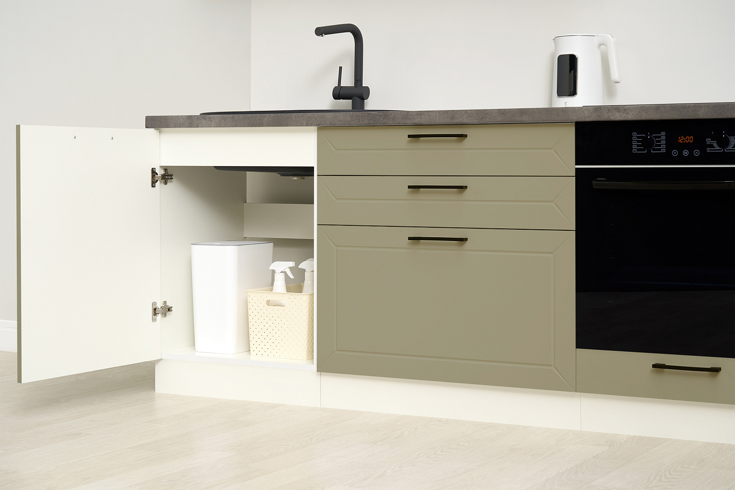 Модульная кухня Кельн софт хаки