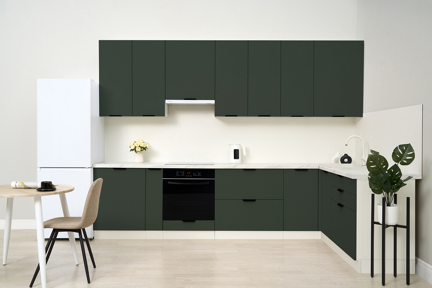 Модульная кухня Норд софт пихтовый зеленый