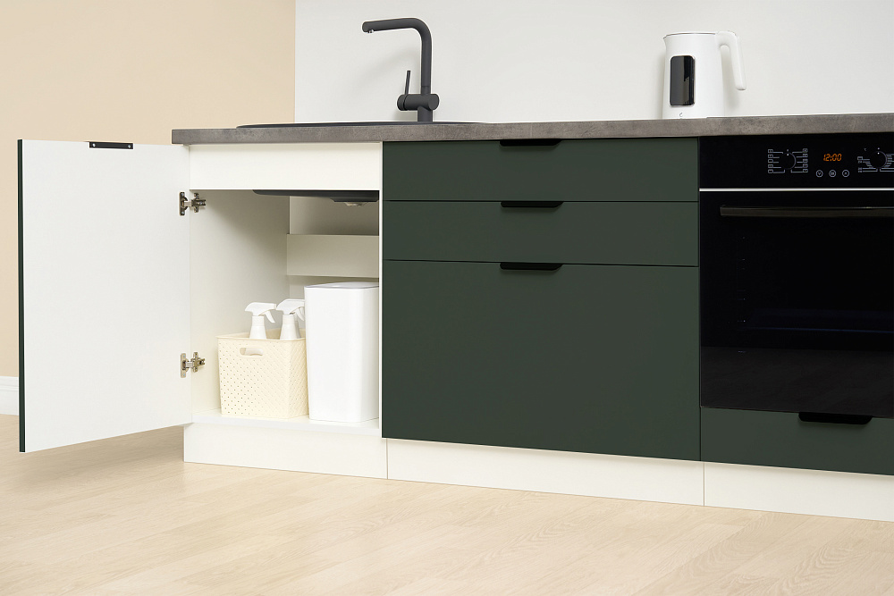 Модульная кухня Норд софт пихтовый зеленый