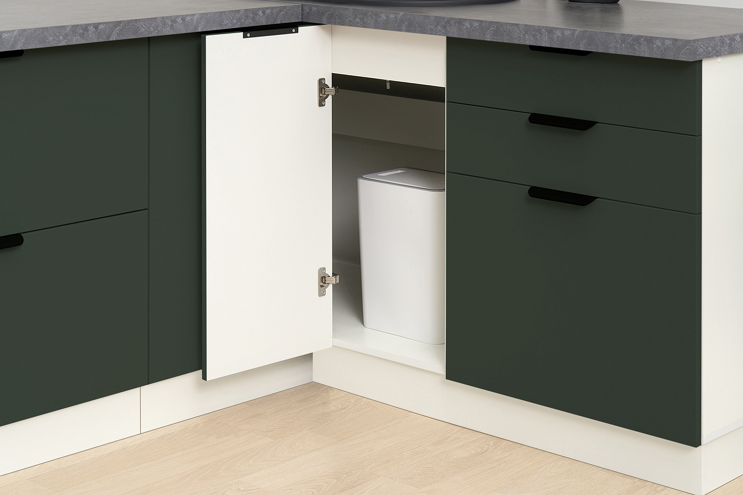 Модульная кухня Норд софт пихтовый зеленый