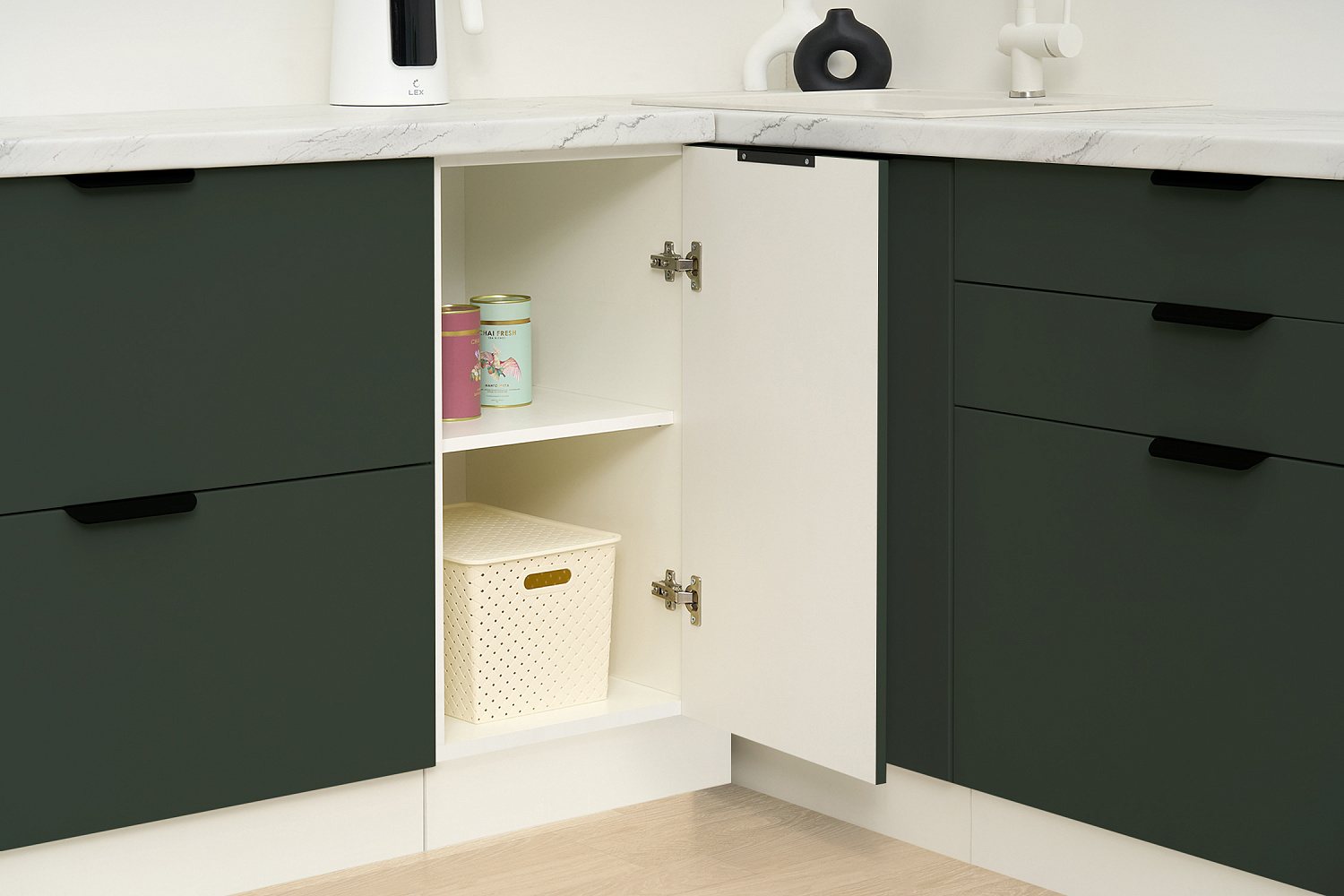 Модульная кухня Норд софт пихтовый зеленый