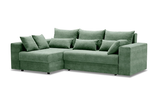 Диван угловой еврокнижка Таун мятный