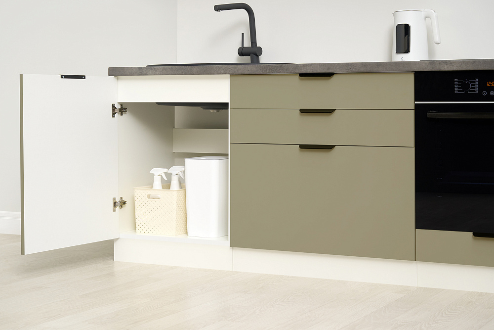 Модульная кухня Норд софт хаки