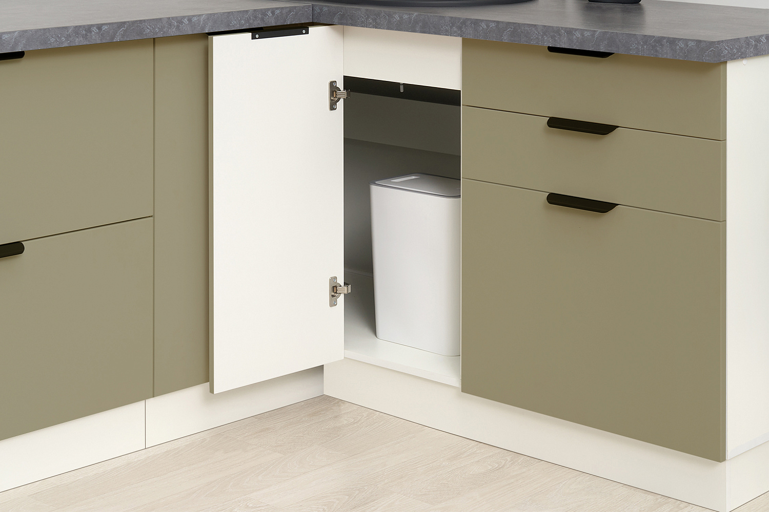 Модульная кухня Норд софт хаки