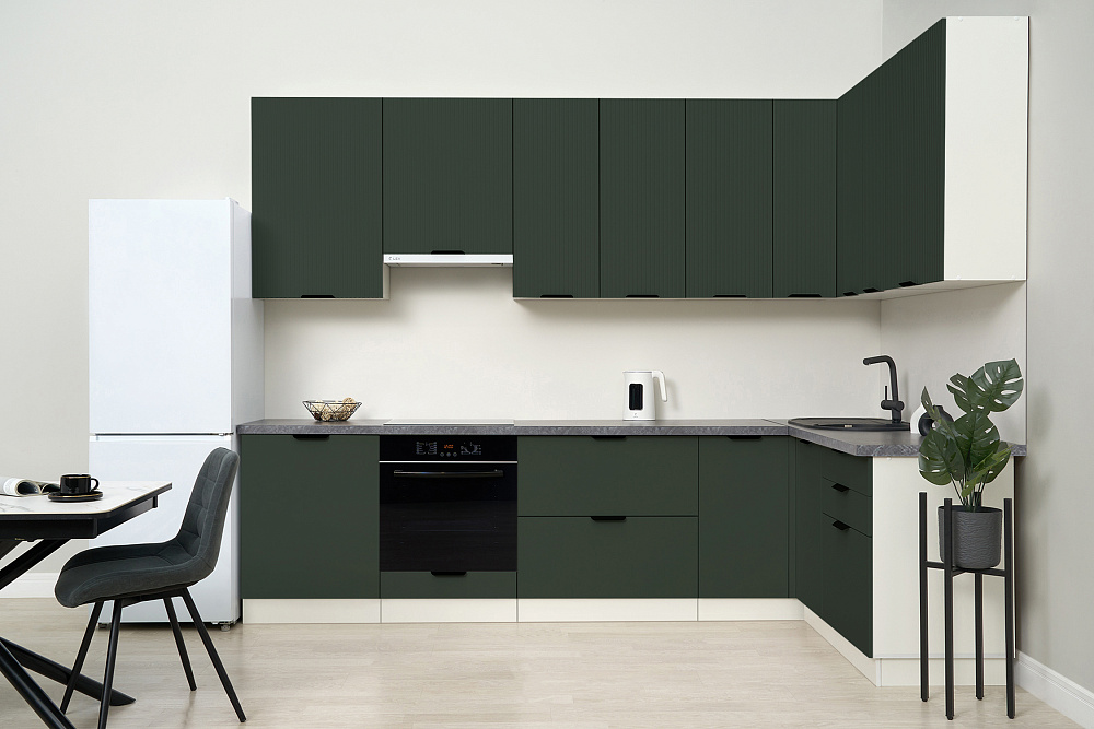 Модульная кухня Норд Line софт пихтовый зеленый