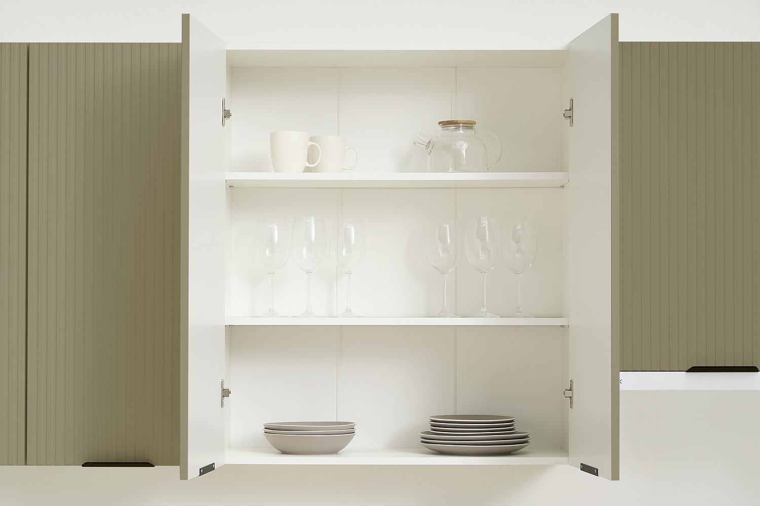 Модульная кухня Норд Line софт хаки