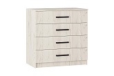 Комод с 4-мя ящиками Фиеста дуб крафт белый