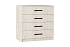 Комод с 4-мя ящиками Фиеста дуб крафт белый