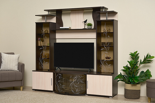 Стенка Виста венге / дуб беленый