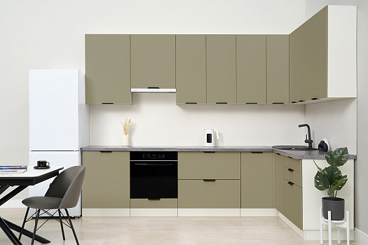 Модульная кухня Норд софт хаки