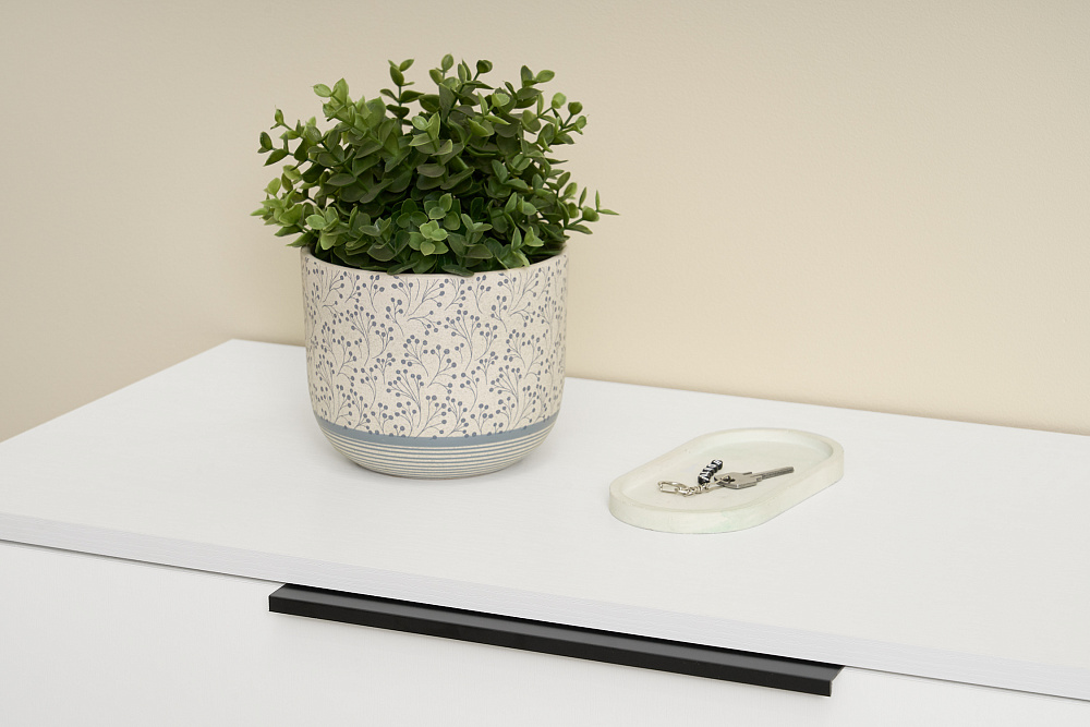 Комод с 6-ю ящиками Тивина белый текстурный