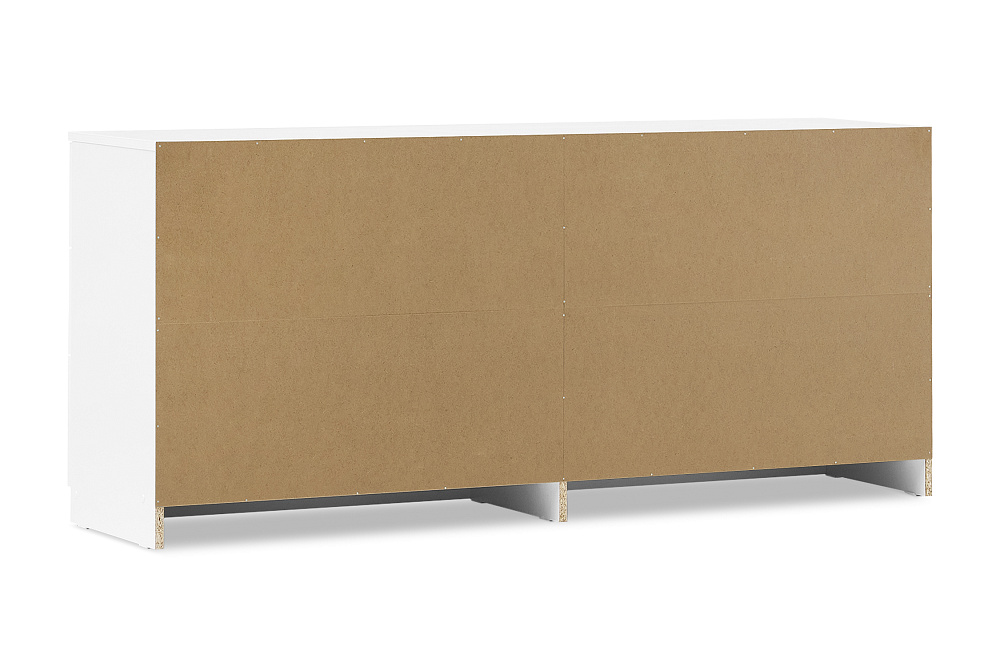 Комод с 6-ю ящиками Тивина белый текстурный