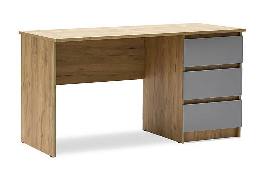 Стол письменный Бостон СП-001 дуб крафт золотой / серый шифер