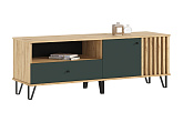 ТВ-тумба Теллин дуб крафт / изумрудный