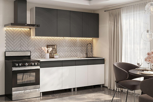 Кухня Гренто 2.0 м бланж / графит матовый