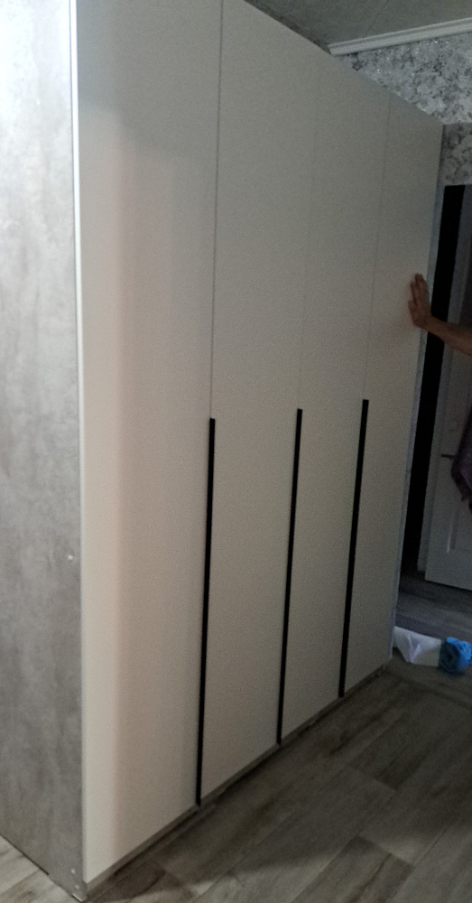 Шкаф 4-х створчатый Тивина графит серый