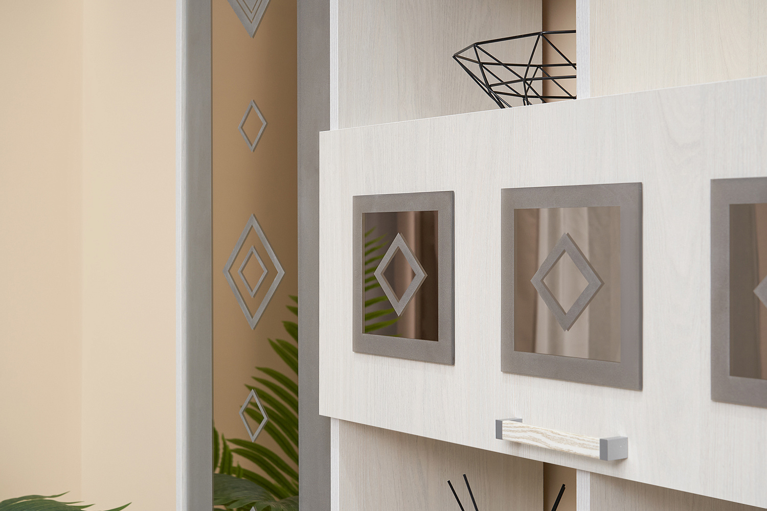 Гостиная Белла №2 ясень белый