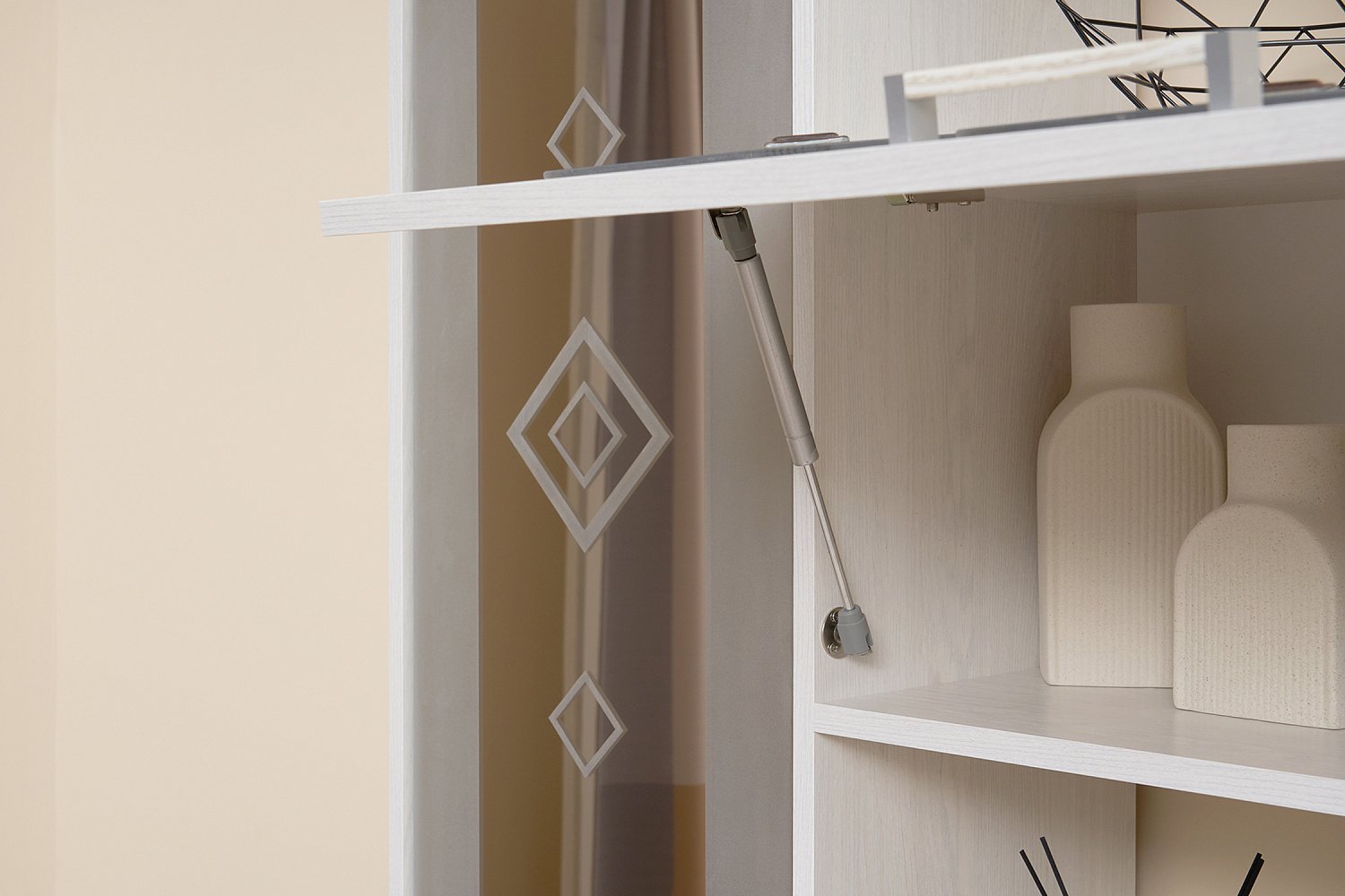 Гостиная Белла №2 ясень белый