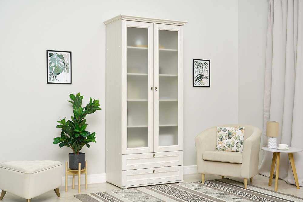 Шкаф со стеклом Престиж-1