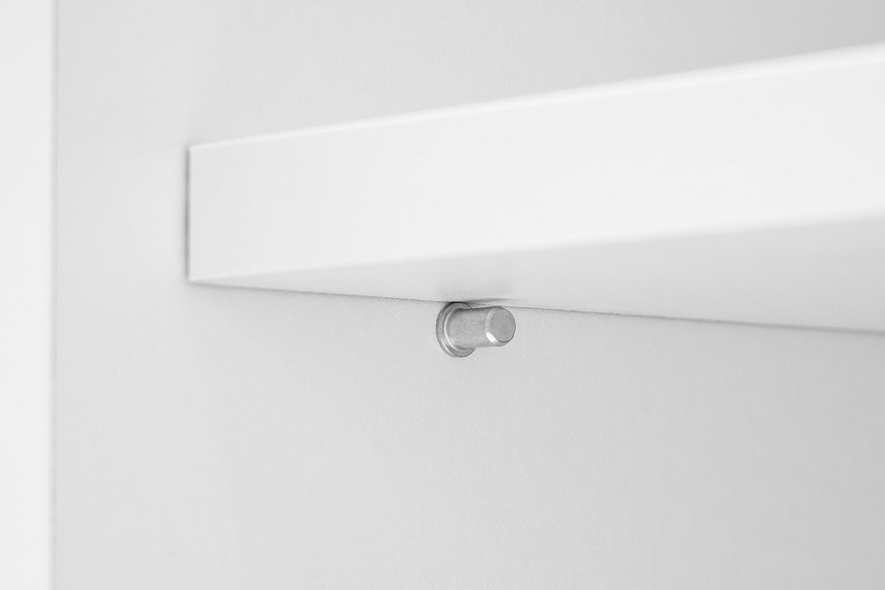 Стеллаж Вега NEW белый глянец / белый