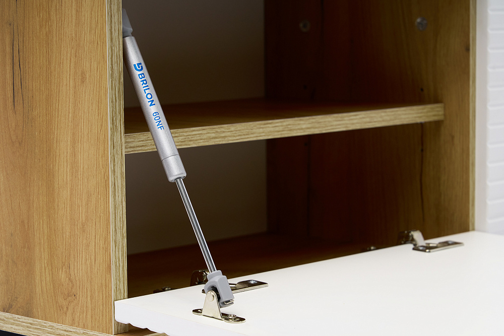 Обувница Флэш дуб крафт / браш вайт 