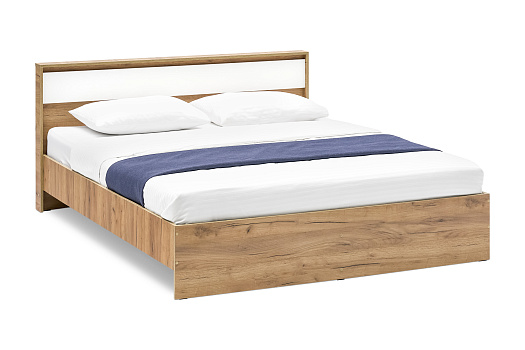 Кровать Гривент дуб золотой / белый