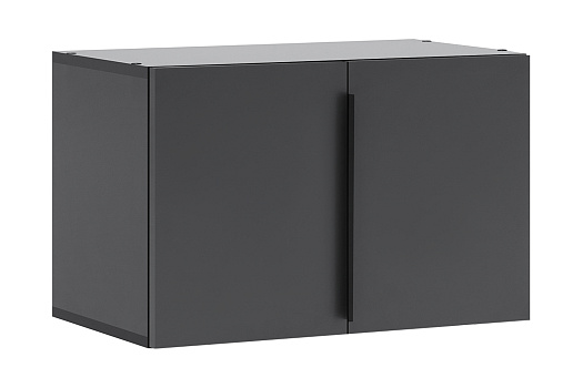 Антресоль двухдверная Тивина с ручкой графит серый