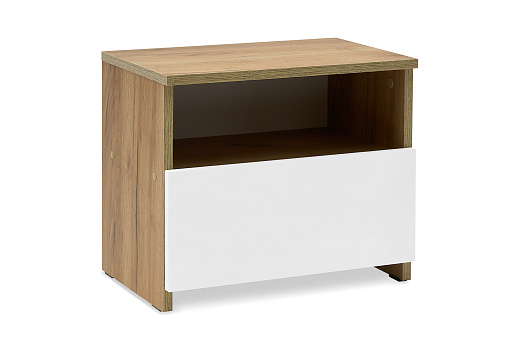 Тумба прикроватная Гривент дуб золотой / белый