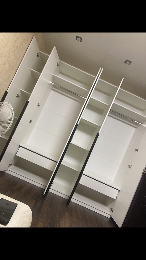 Комплект шкафов Тивина 2.4 м графит серый