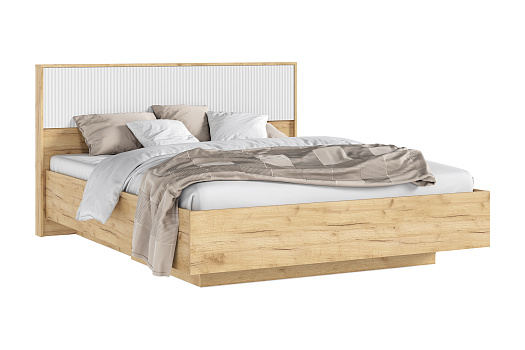 Кровать парящая Марвэл 1.6 м дуб крафт / браш вайт