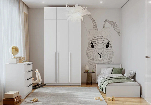 Детская Берген №1 белое дерево