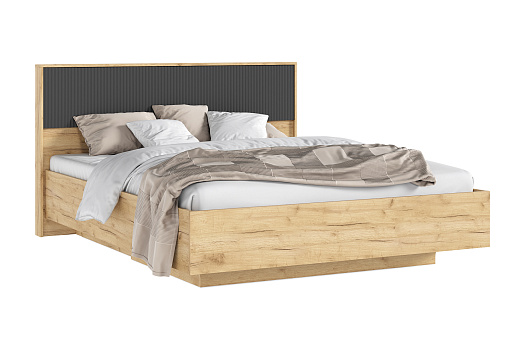 Кровать парящая Марвэл 1.6 м дуб крафт / браш графит